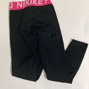 NIKE Pro Fit leggings running pink & black XS work out yoga